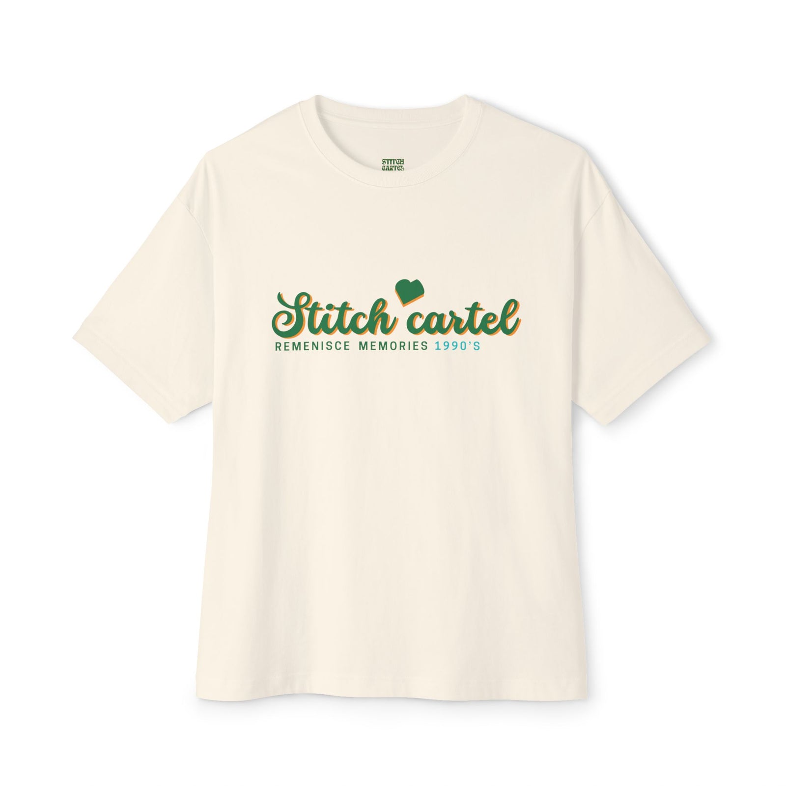 90s green design Nostalgia Oversized Tee