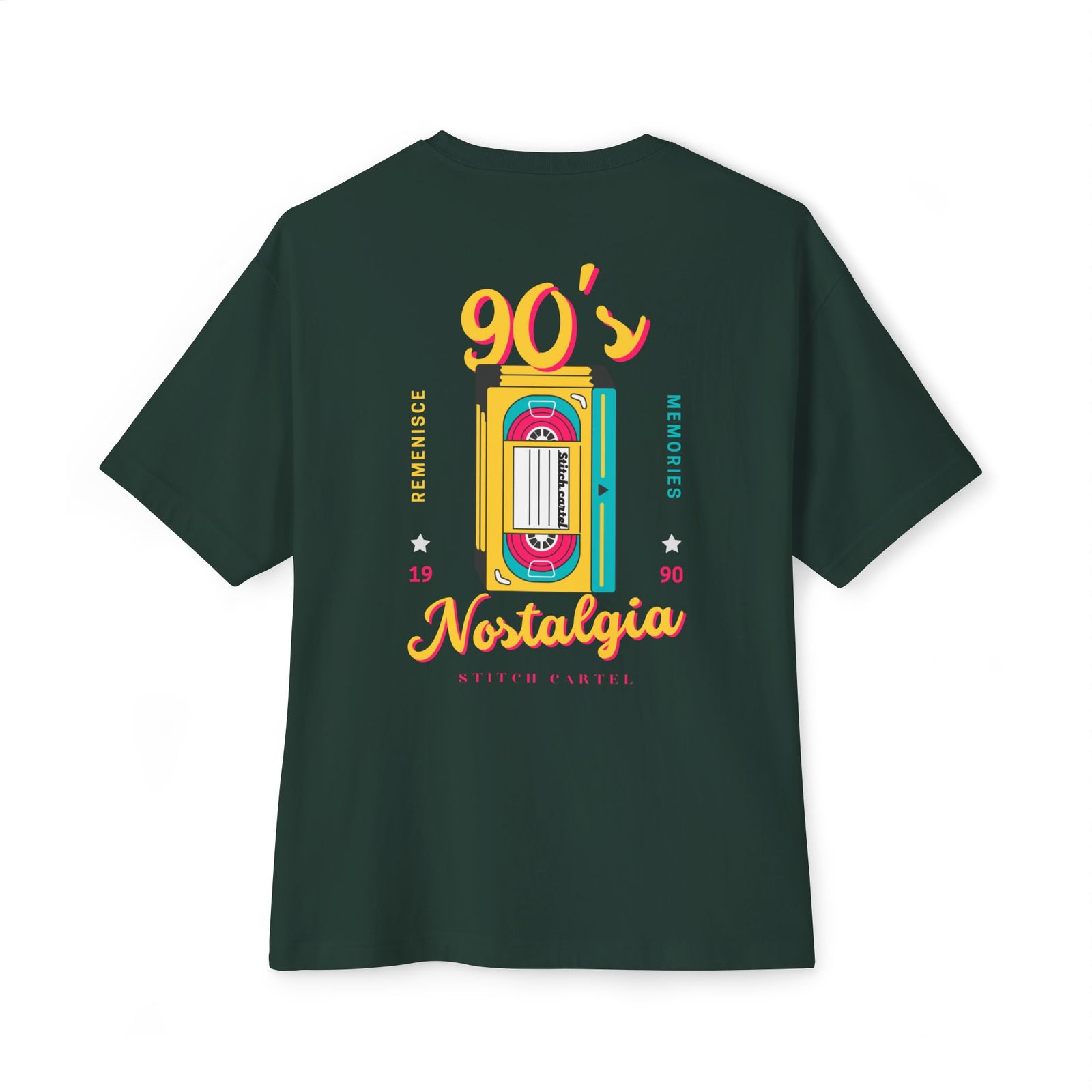 90s Yellow design Nostalgia Oversized Tee
