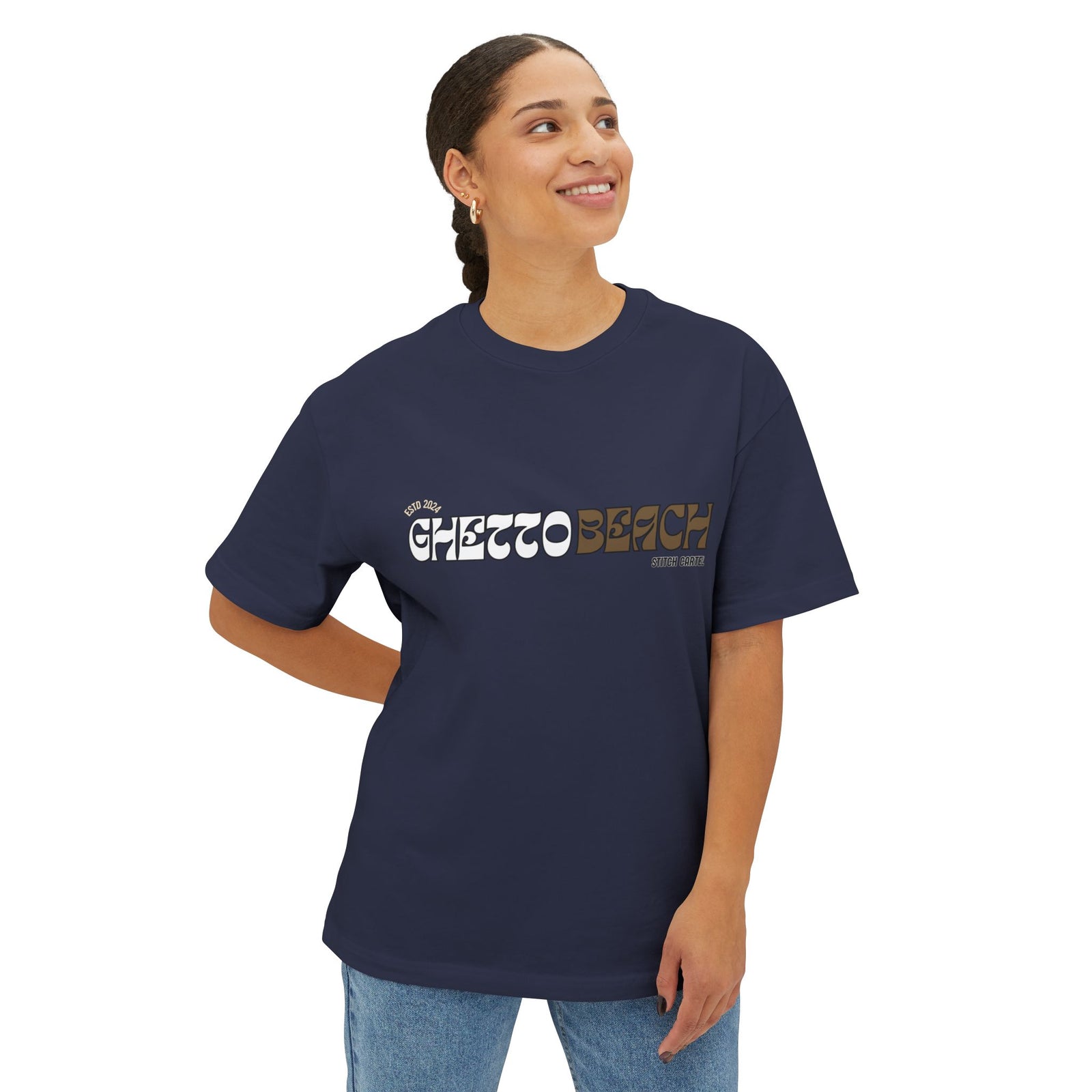 Ghetto beach basic ARCH Unisex Oversized Boxy Tee