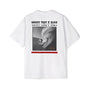 Why the F not whites design Men's Heavy Oversized Tee