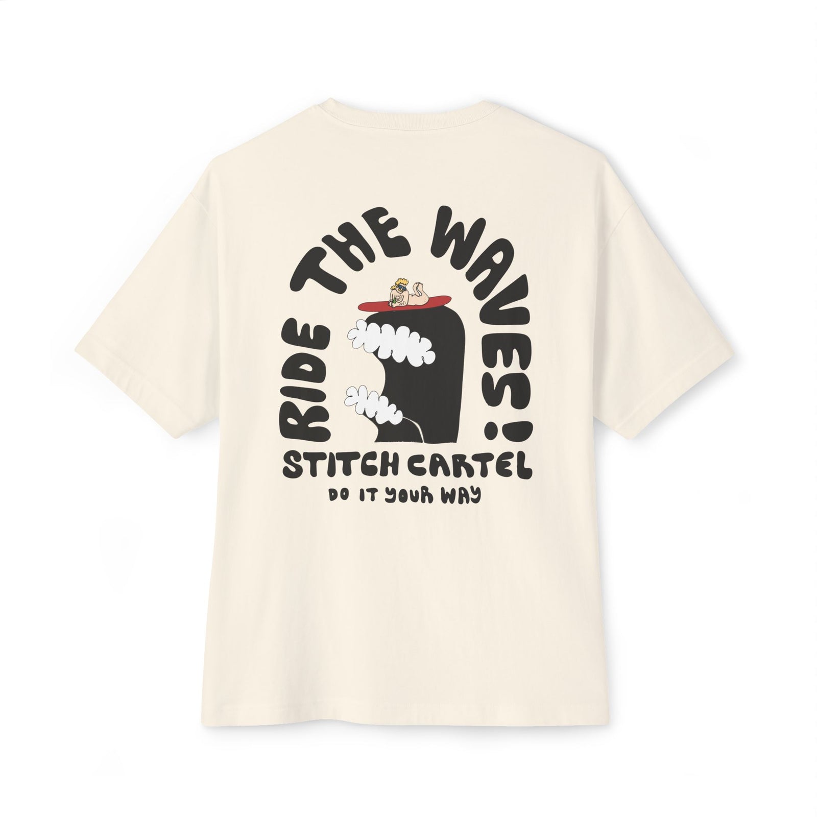 Unisex Ride The WavesOversized Boxy Tee