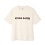 Unisex Retro Waves black design Oversized Boxy Tee