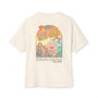 Womans 70’s nostalgia beige design Oversized Boxy Tee