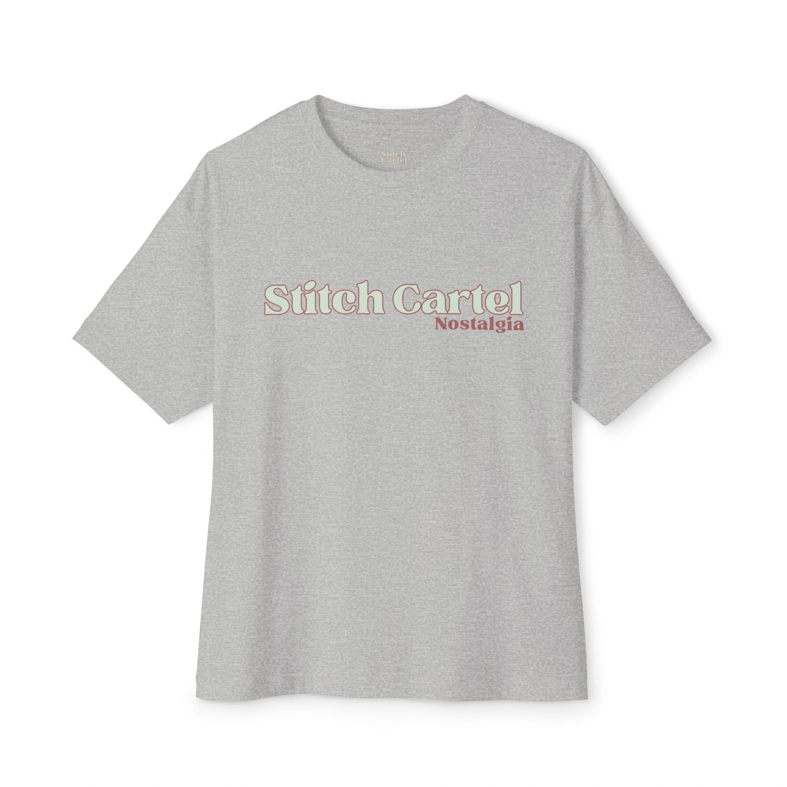 Womans 70’s nostalgia beige design Oversized Boxy Tee