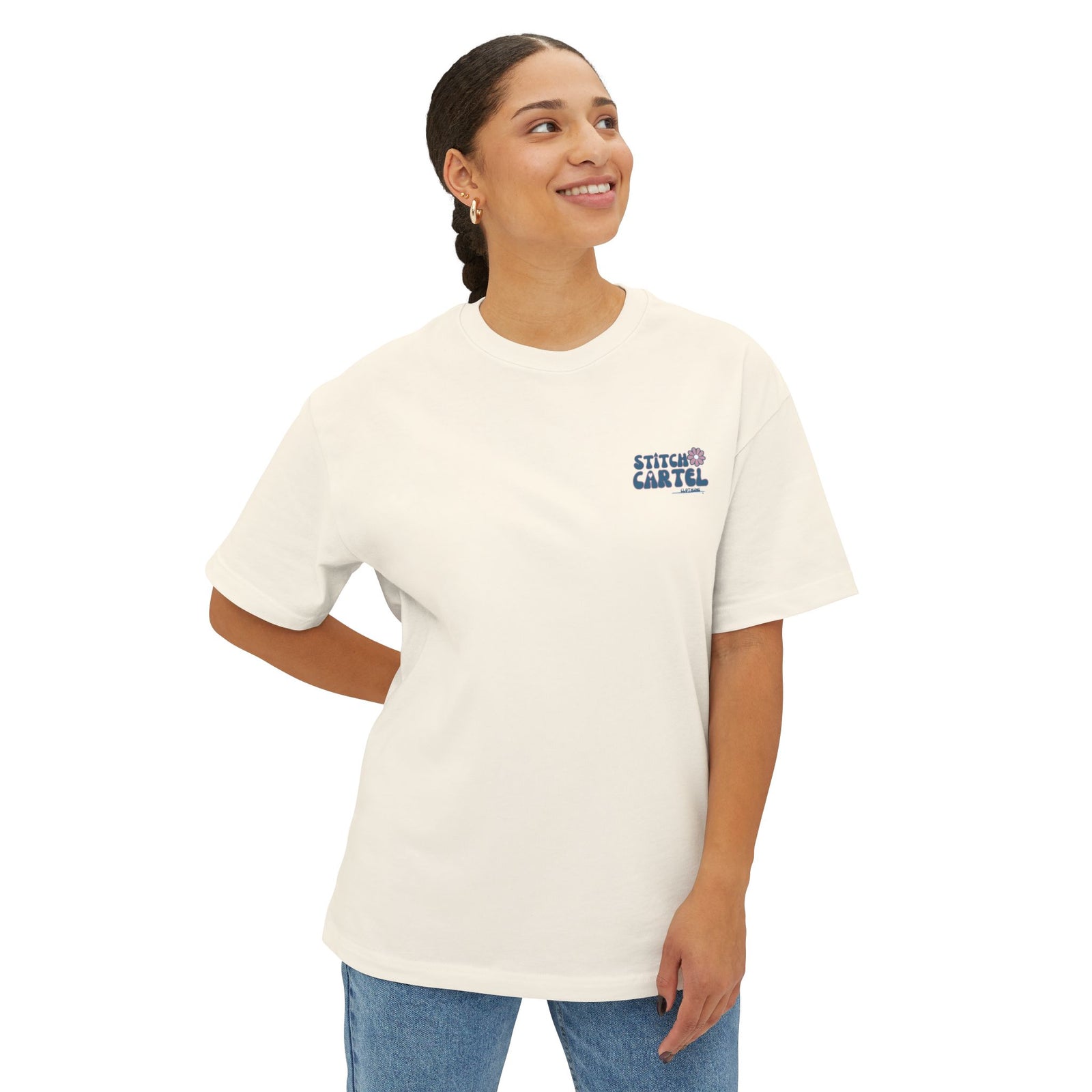 Pink and Blue Surf Naked box Tee
