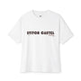 Unisex Retro Waves black design Oversized Boxy Tee